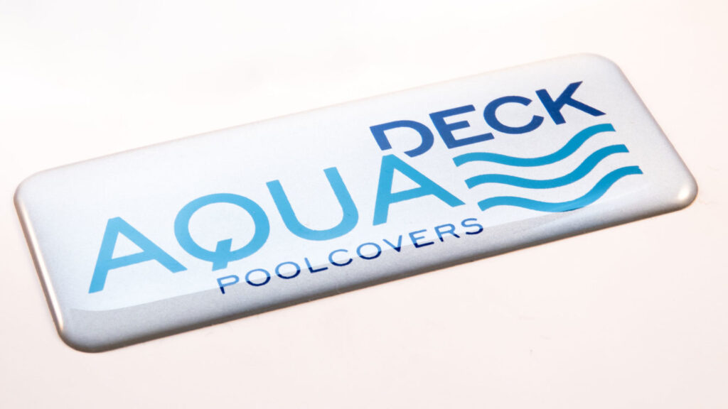 Domingstickers zilver aqua