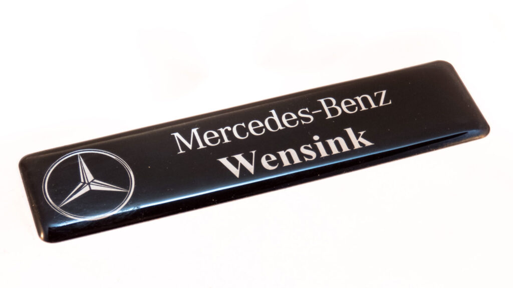 Domingstickers chrome mercedes